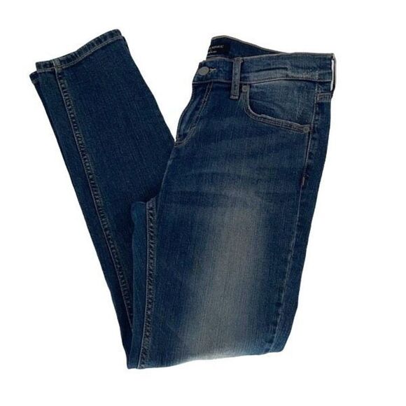 Banana Republic Women's Girlfriend Mid-Rise Straight Leg Jeans Blue Size 26/2 - Picture 2 of 8